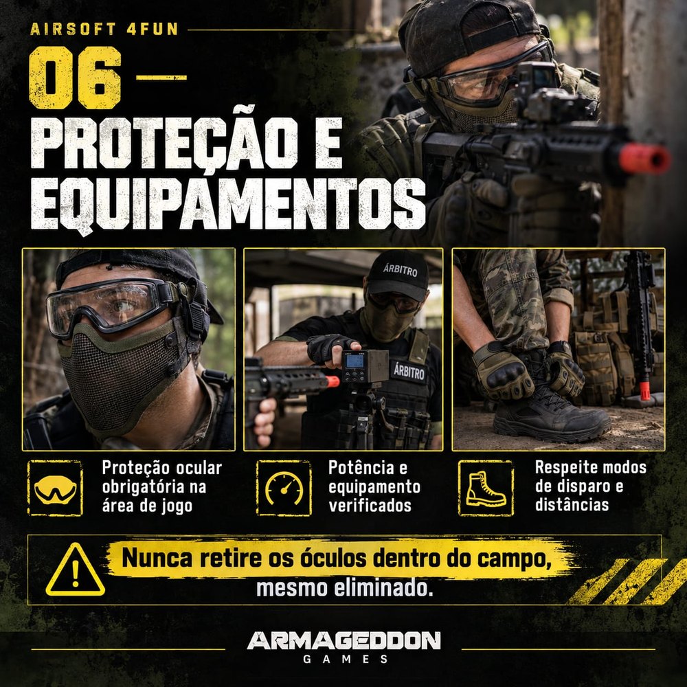 Proteção e equipamentos