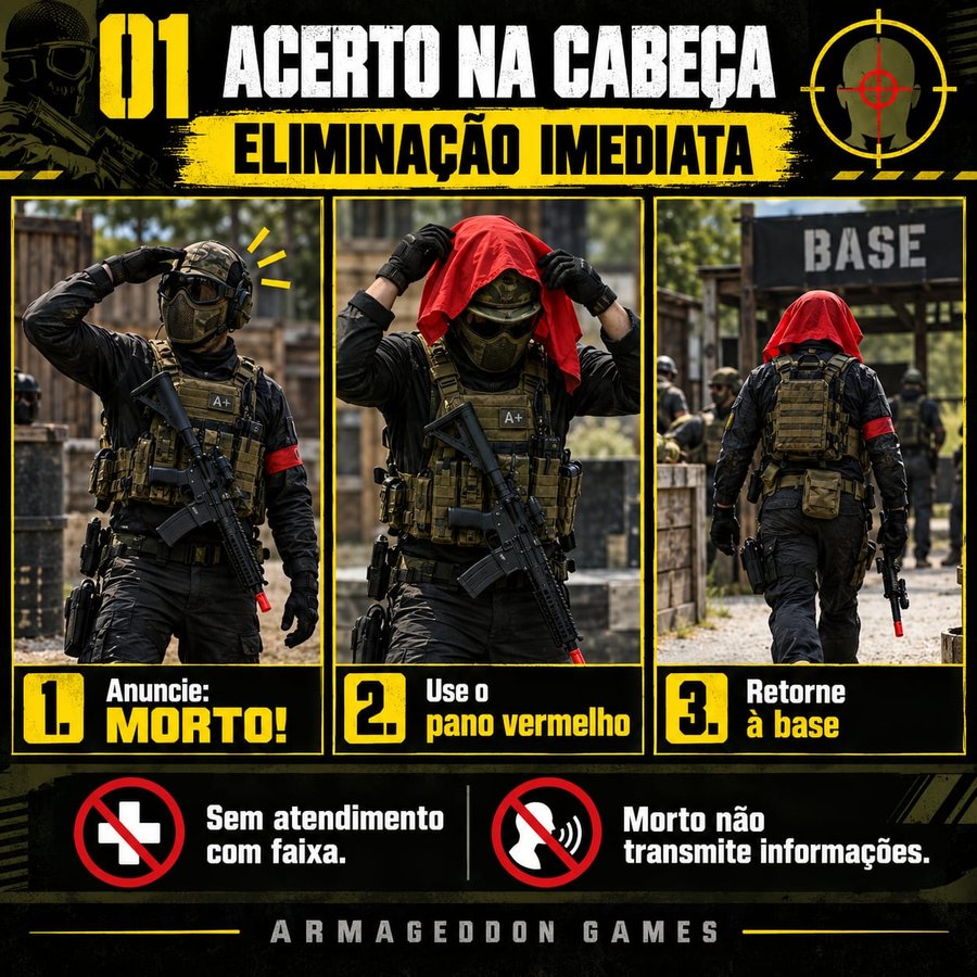 Acerto na cabeça: eliminação imediata