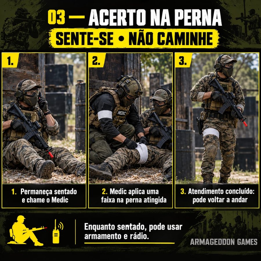 Acerto na perna: sente-se e não caminhe