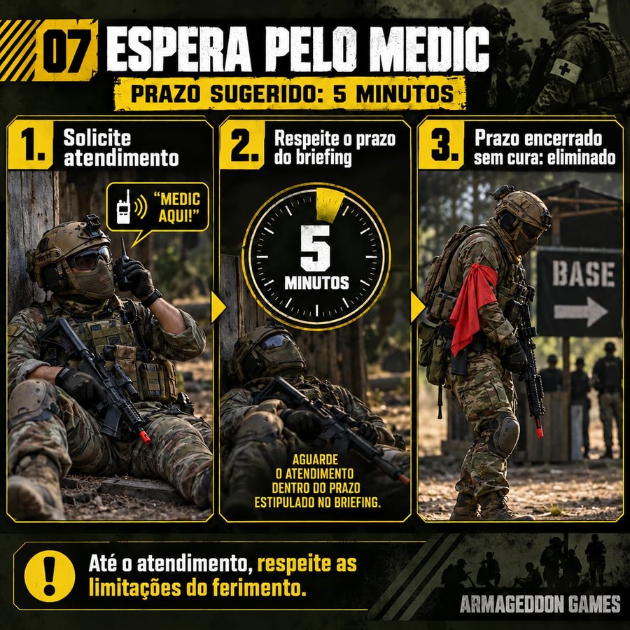 Espera pelo Medic: prazo sugerido de 5 minutos